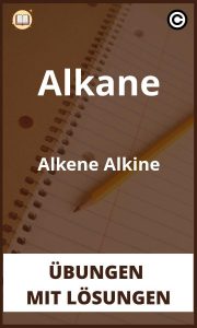 Alkane Alkene Alkine übungen mit Lösungen PDF