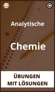 Analytische Chemie Übungen mit Lösungen PDF