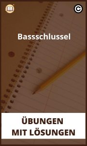 Bassschlüssel Übungen mit Lösungen PDF