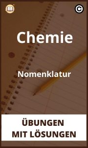 Chemie Nomenklatur übungen mit Lösungen PDF
