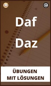 Daf Daz Übungen mit lösungen PDF