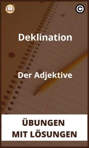Deklination Der Adjektive Übungen mit Lösungen PDF