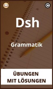 Dsh Grammatik Übungen mit Lösungen PDF