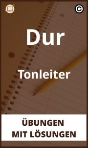 Dur Tonleiter übungen mit Lösungen PDF