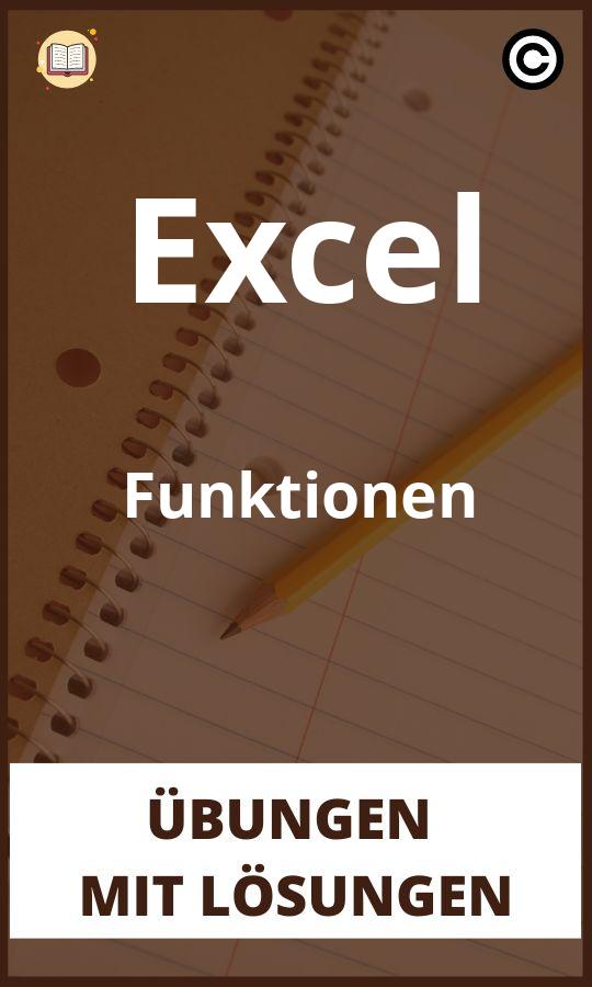 Excel Funktionen übungen mit Lösungen