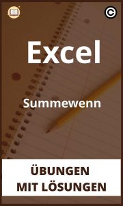 Excel Summewenn übungen mit Lösungen PDF