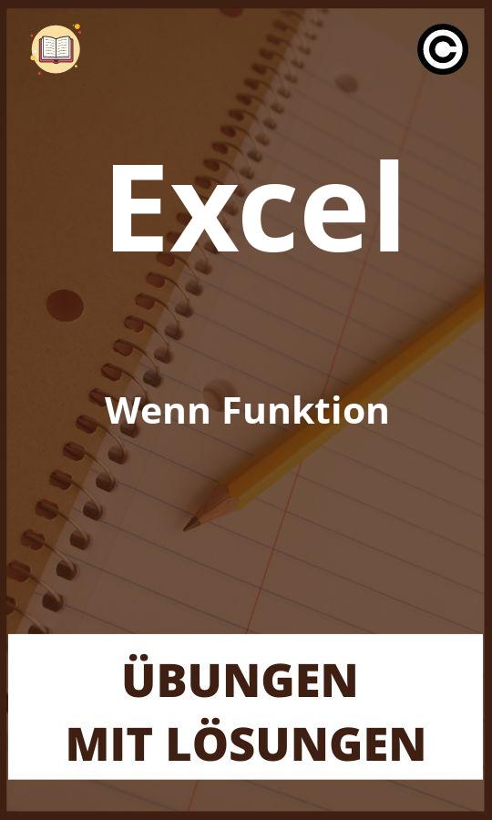 Excel Wenn Funktion Übungen mit lösungen
