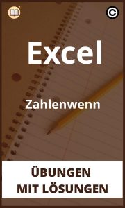 Excel Zählenwenn Übungen mit lösungen PDF