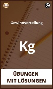 Gewinnverteilung Kg Übungen mit lösungen PDF