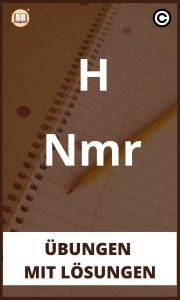 H Nmr Übungen mit Lösungen PDF