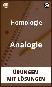 Homologie Analogie Übungen mit Lösungen PDF