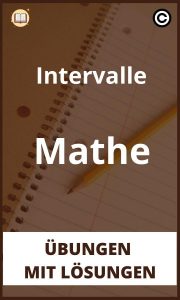 Intervalle Mathe übungen mit Lösungen PDF