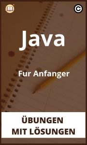 Java Für Anfänger übungen mit Lösungen PDF