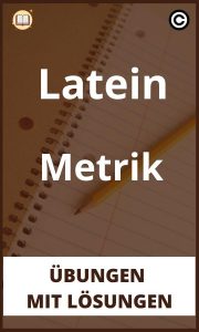 Latein Metrik Übungen mit lösungen PDF