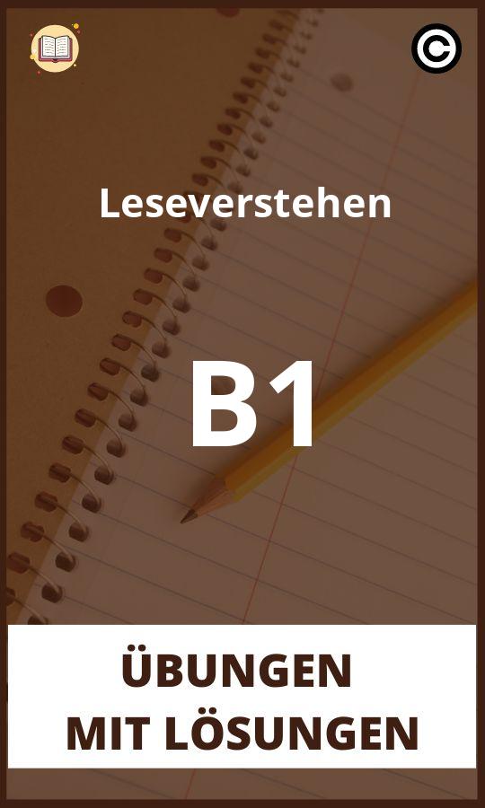 Leseverstehen B1 übungen mit Lösungen