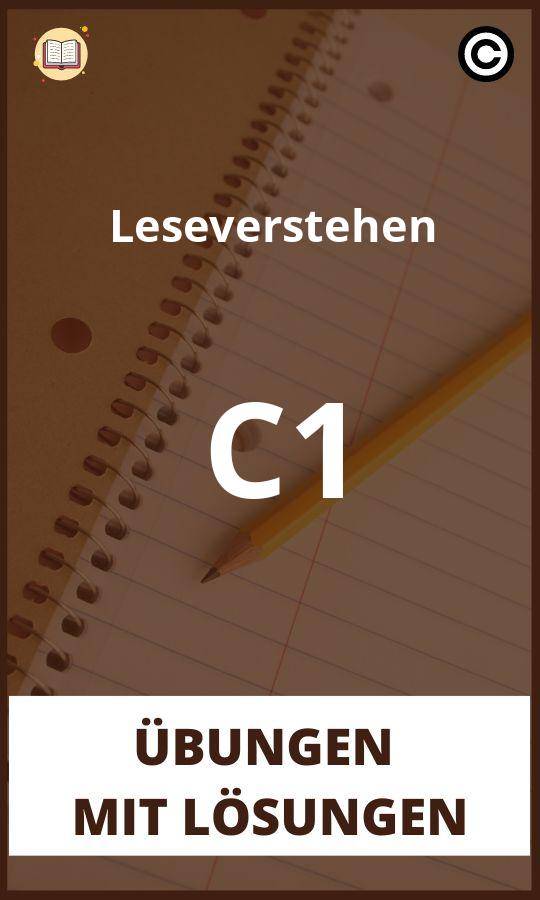 Leseverstehen C1 übungen mit Lösungen