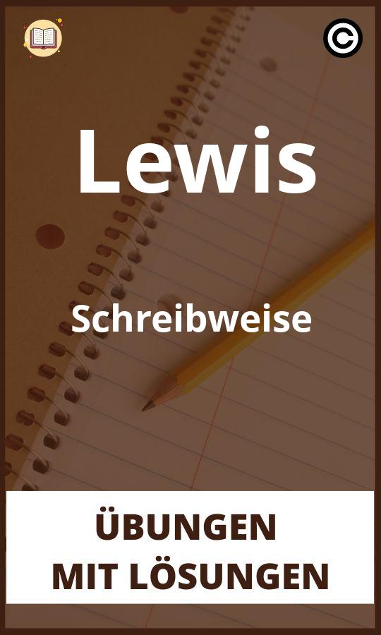 Lewis Schreibweise übungen mit Lösungen