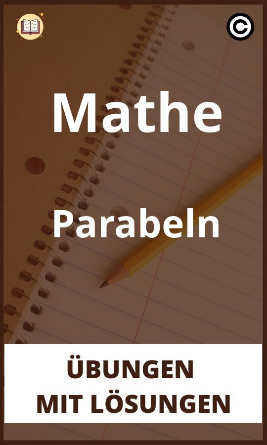 Mathe Parabeln Übungen mit Lösungen
