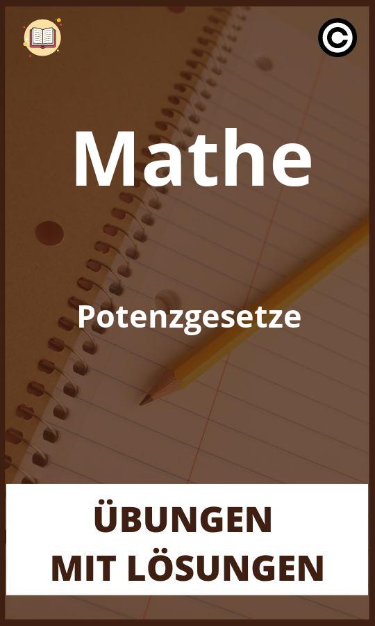 Mathe Potenzgesetze Übungen mit lösungen