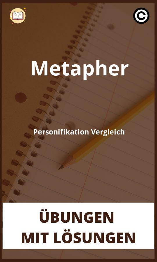 Metapher Personifikation Vergleich Übungen mit lösungen