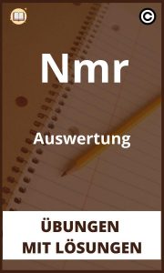 Nmr Auswertung Übungen mit Lösungen PDF