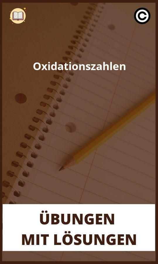 Oxidationszahlen übungen mit Lösungen