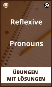 Reflexive Pronouns übungen mit Lösungen PDF