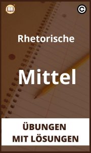 Rhetorische Mittel Übungen mit lösungen PDF