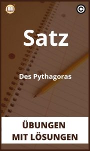 Satz Des Pythagoras Übungen mit Lösungen PDF