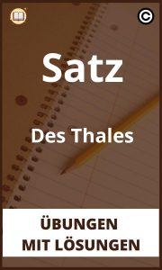 Satz Des Thales Übungen mit Lösungen PDF