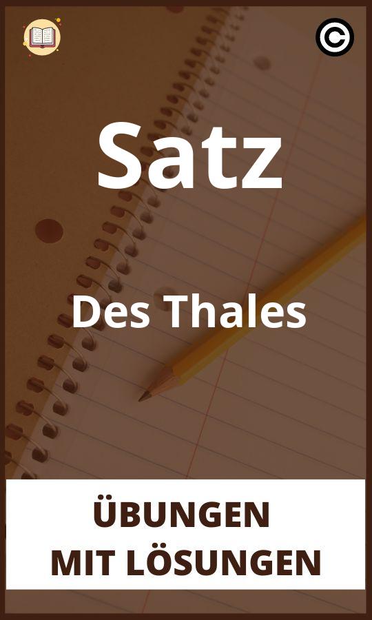 Satz Des Thales Übungen mit lösungen
