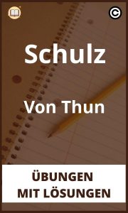 Schulz Von Thun übungen mit Lösungen PDF