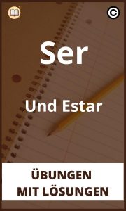 Ser Und Estar übungen mit Lösungen PDF