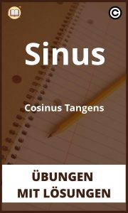Sinus Cosinus Tangens übungen mit Lösungen PDF