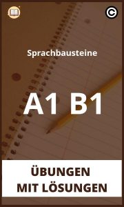 Sprachbausteine A1 B1 übungen mit Lösungen PDF