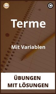 Terme Mit Variablen Übungen mit Lösungen PDF